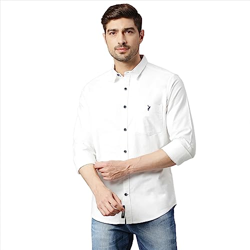 Thomas Scott Mens | Full Sleeve | Solid | Slim Fit | 100% Cotton | Spread Collar | Shirts...