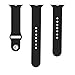 MoKo Band Compatible with Apple Watch, Soft Silicone Replacement Sports Band Fit iWatch 42mm 2017 series 3/2 / 1, BLACK (Not fit 38mm Versions)