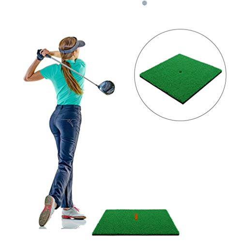 BESPORTBLE 2 peças de tapete de golfe para prática de golfe, treinamento de golfe, auxílio para colo