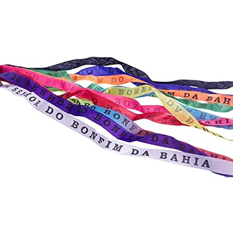 OmamoriCharms Brazilian Good Luck Wish Bracelets from Salvador Brazil (10x and 12x fitas) (12x Ribbons) Cover
