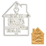 Housewarming Home Sweet Home cookie cutter, 1 piece - Bakerlogy