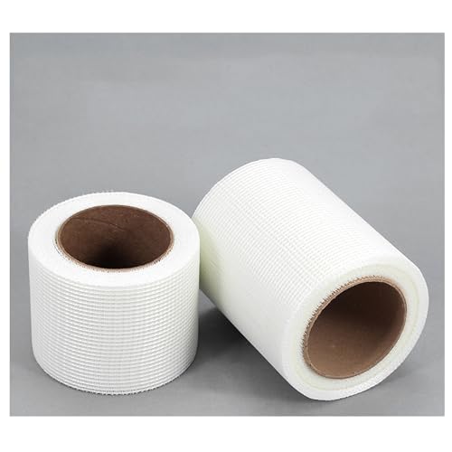 Genérico Rollos de yeso de malla de fibra de vidrio, parche de refuerzo de malla de vidrio for enlucir, revocar, alicatar, yeso, adhesivo de pared (8/13)(4inX984in,B)
