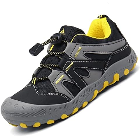Mishansha Zapatos de Deportivos para Niño Niña Respirable Malla Zapatillas Running Antideslizante Goma Plano Casual Zapato Ligeras Suave Unisex Calzado, Deporte Negro 34 Cover