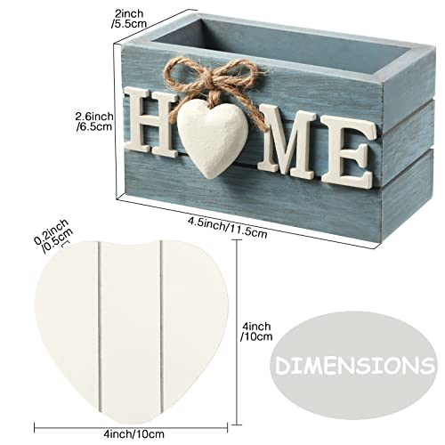 Woodenheartcoastersfordrinkssetof6funnyfarmhousecoasterswithholderforcoffeetableprotectionhousewarminggiftsfornewhomedecoration4inchhomeblue Urban Country Home Decor Wooden heart coasters for drinks set of 6 funny farmhouse coasters with holder for coffee table protection housewarming gifts for new home decoration 4 inchhomeblue urban country home decor