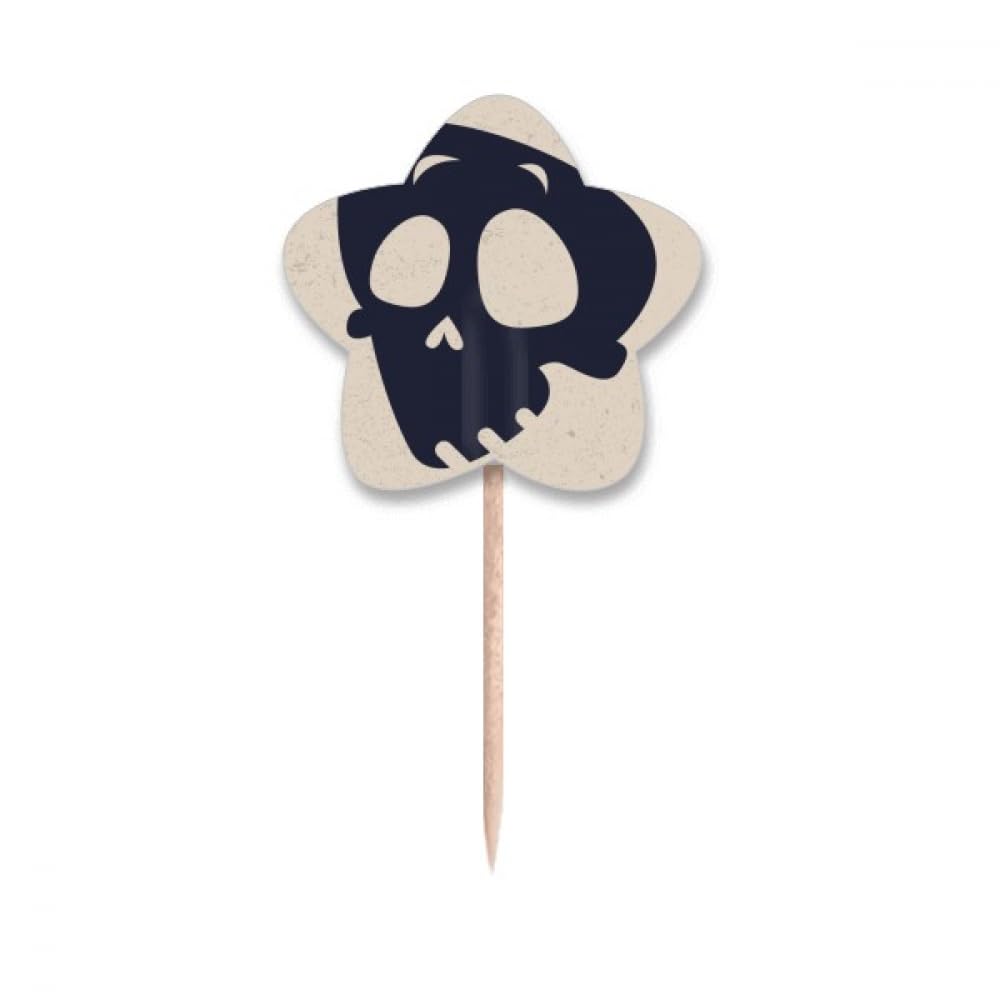 Cure-dents drapeaux Halloween en forme de L pour décoration de cupcakes