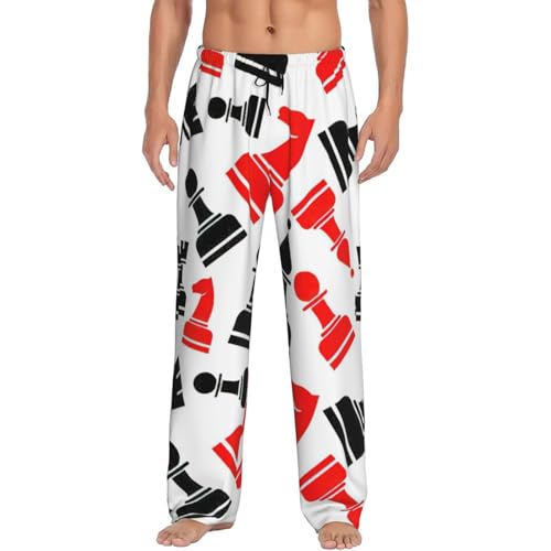 Pantalon pyjama léger homme motif échecs confortable et respirant