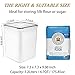 Wildone Large Food Storage Containers 5.2L /175oz, 4 Piece BPA Free Plastic Airtight Food Storage Containers for Flour, Sugar, Baking Supplies, Kitchen & Pantry Containers with 20 Labels