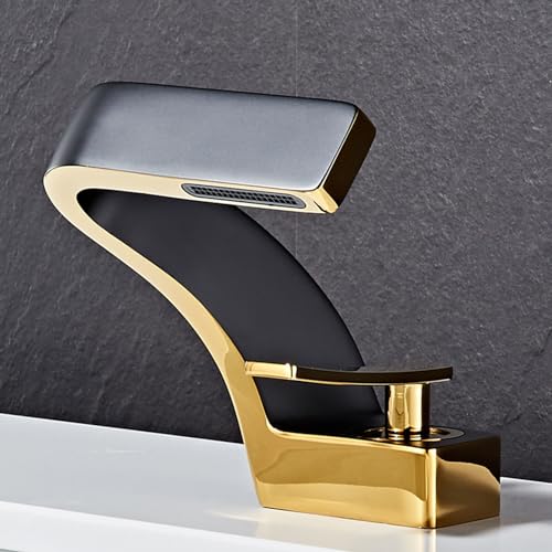Mitigeur à levier unique cascade QTANZIQI pour lavabo et vasque de salle de bains