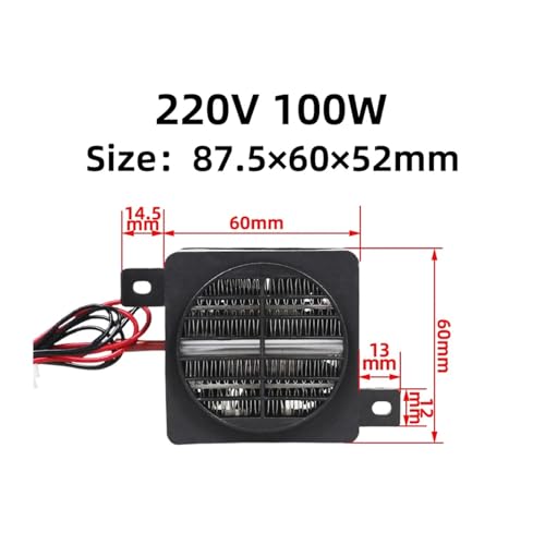 Calefactor Eléctrico PTC Cerámico 100W 220V miniatura 6