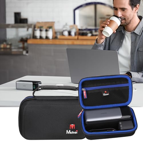 Mchoi Hard Storage Case Suitable for Anker 737 Power Bank (PowerCore 24K) 24,000mAh with Anker 715 Charger (Nano II 65W) Combo, Shockproof Power Bank Carrying Protective Case