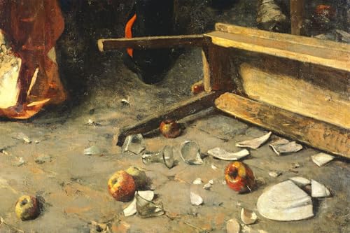 Pelea en Trastevere cuadro moderno para dar vida y sofisticación a las paredes del salón