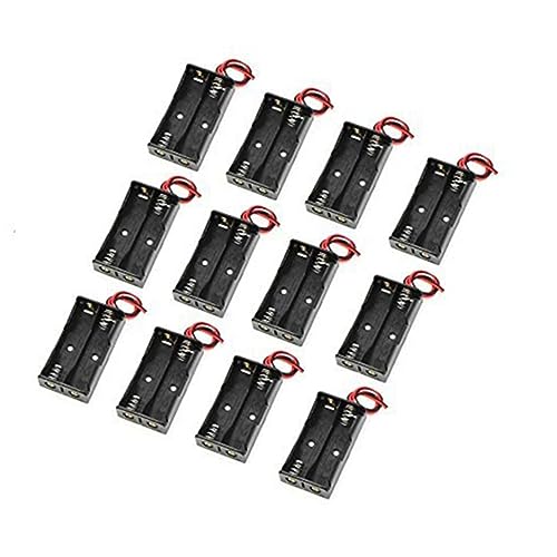 1 Set Portabatterie Per Aa Con Connettore E Per Portatile E Progetti Te 12 Pezzi