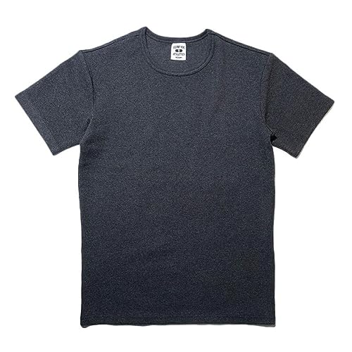 [HIGHWAY NINE] �n�C�E�F�C�i�C�� C-NECK RIB S/S Tee/CHARCOAL (SMALL)