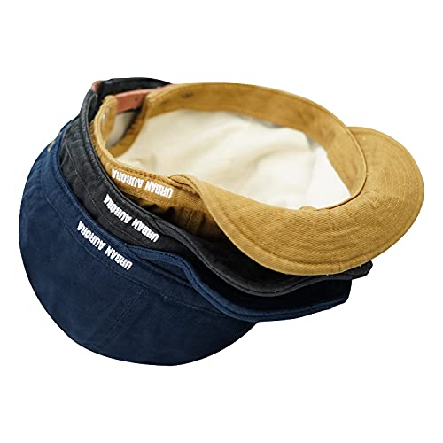 Clakllie Cotton Twill Baseball Hat Adjustable 6 Panel Cap Retro Hiphop Dancing Dad Hat Golf Caps With Short Flip Up Bill Brim #TOP4