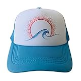 waverly & dakota Surfer Beach Adjustable Mesh Baseball Hat for Toddler Kids Boys & Girls (5-8 Years,...