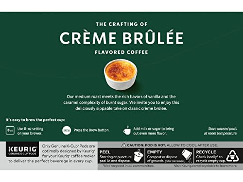Image of Starbucks Creme Brulee Flavored Blonde Roast Single Cup Coffee for Keurig Brewers, 10 Count - Pack of 2