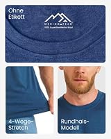 Merino.tech 100% Merino T-Shirt Herren Kurzarm Sport & Outdoor (XX-Large, Rainforest Green) – Ansicht 7