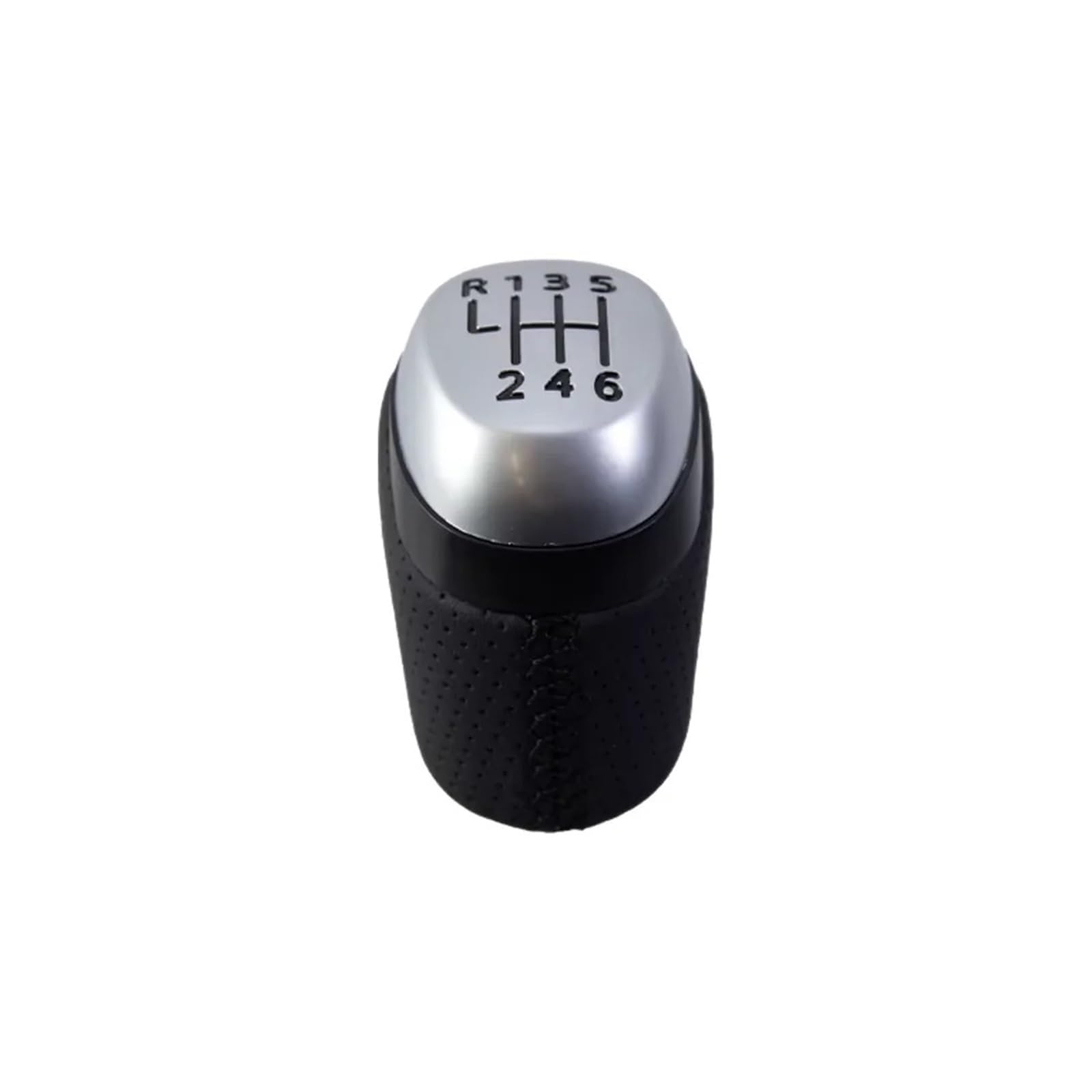 Vbbrswaad Gear Knob Car Gear Shift Knob for Megane IV for MK4 for BFB for Kadjar for Talisman 2015-2022 Lever Stick Handball 328654845R(Black 6 Speed)
