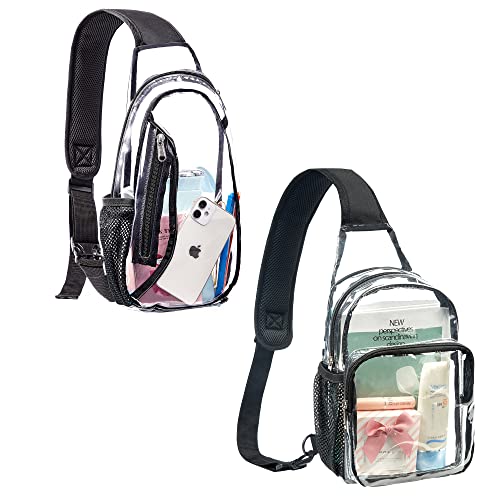 Gdbis Clear Sling Bag Stadium Approved, Multipurpose Clear Shoulder Backpack, Casual Chest Daypack For Hiking, Stadium Or Concerts #TOP5