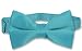 Vesuvio Napoli BOY'S BOWTIE Solid TURQUOISE BLUE Color Bow Tie