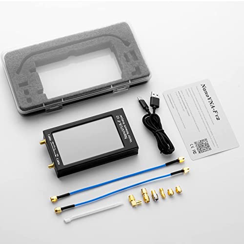 AURSINC NanoVNA-F V2 Vector Network Analyzer 4,3-Zoll 50KHz-3GHz HF VHF UHF VNA Antenna Analyzer, S-Parametermessung, SWR Spannung, Phase, Verzögerung, Smith-Diagramm