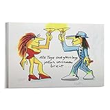 Udo Lindenberg Alle Tage Sind Gleich Lang Jedoch Verschieden Breit Leinwand Gemälde Wandkunst Dekoration Poster 40 x 60 cm