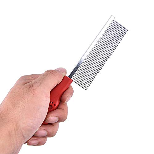 THE DDS STORE Amazing Stainless Metal Flea Comb for Pets Grooming Comfortable to Use Dogs, Cats, Rabbit Fur Detangling Tool Flea and Tick Prevention for Animals, Flea Treatment (SINGLE SIDE COMB) (B08Z3TFC7M) Amazon Price History, Amazon Price Tracker