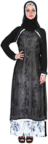 Designer Burkha- Abaya/Hijab Set - Premium Cystal Lycra Fabric