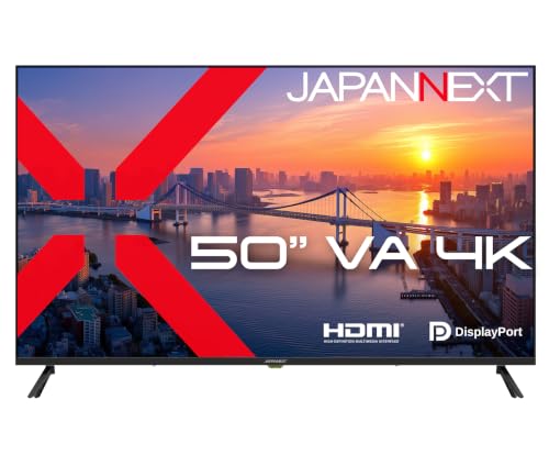 【2年保証モデル】JAPANNEXT 50インチ VAパネル搭載 4K(3840×2160)解像度 大型液晶モニター JN-V50U HDMI DisplayPort HDR リモコン同梱