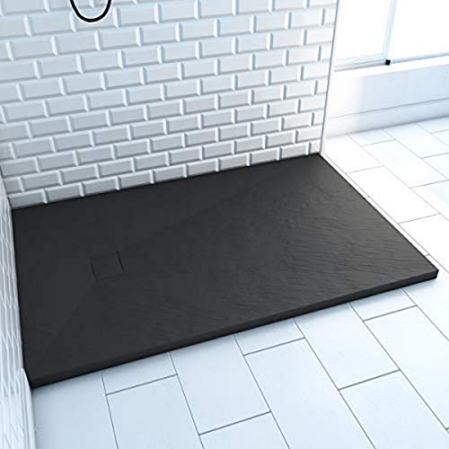 Plato de mesa Aurlane FAC199 pizarra negra rectangular para restauración y eventos 2
