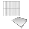 Boloda Stainless Steel 21.75" Cooking Grid Grates 22" with Drip Tray Replacement for Traeger Pro 575,Grill Parts for Traeger BAC012 BCA070 BBQ07C