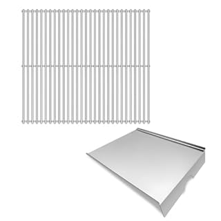 Boloda Stainless Steel 21.75" Cooking Grid Grates 22" with Drip Tray Replacement for Traeger Pro 575,Grill Parts for Traeger BAC012 BCA070 BBQ07C