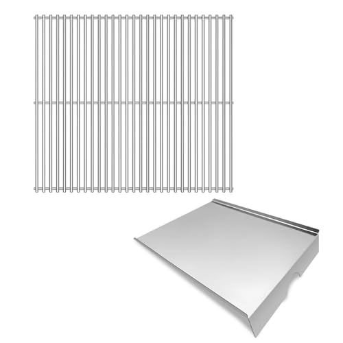 Boloda Stainless Steel 21.75 Cooking Grid Grates 22 with Drip Tray Replacement for Traeger Pro 575 Grill Parts for Traeger BAC012 BCA070 BBQ07C
