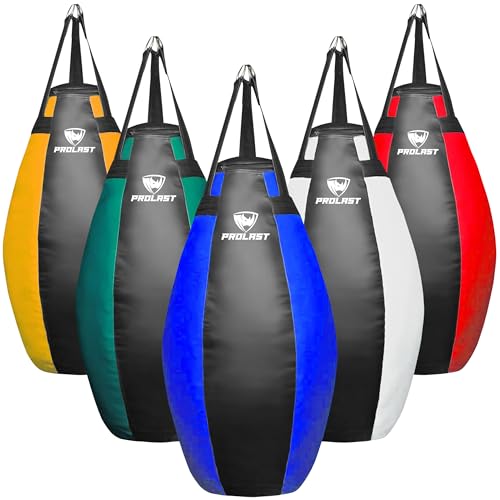 PROLAST Teardrop Punching Bag 60 lbs, Unfilled, Blue/Black