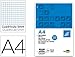 Liderpapel Recambio A4 100 Hojas 100G/M2 Cuadro 5Mm Con Margen 4 Taladros