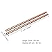 Copper Round Rod, VERNUOS 2pcs 9.5mm / 3/8 inch Copper Round Rods Lathe Bar Stock,305mm(12in) in Length