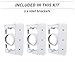 OVO Complet Central Vacuum 3 inlets Installation kit with 48 ft PVC Pipe and Fittings Included, White (INST-3P-WH-NAD)