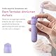 Fae Mini Vibration für Frauen - Klitoris und G-Punkt Stimulator mit 10 Vibrationsmodi & 3 Aufsätzen Sexspielzeug, Stimulator Sex Toy Vibratorensets - Joy Serie, Periwinkle Purple