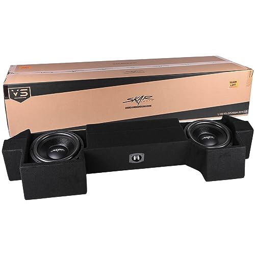 Skar Audio Dual 12" Loaded Sealed Subwoofer Enclosure Compatible with 2019-2025 Ram 1500 (5th Gen) Crew Cab Trucks