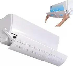 Defletor Adesivo Direcionador De Vento Ar condicionado Split Com Regulagem De Ângulo Tamanho Até 103cm.