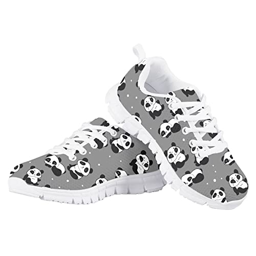 Size 2 Shoes for Girls for School Cute Pandn Girl Tennis Sport Running Shoes Little Kids Skechers Athletic Casual Walking Dance Shoes Lace Up Breathable3
