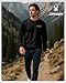 Spyder Mens Crewneck Sweatshirt - Soft Performance Fleece Pullover Sweatshirts for Men - Casual Gym Workout Mens Sweatshirt, Size Large, Black