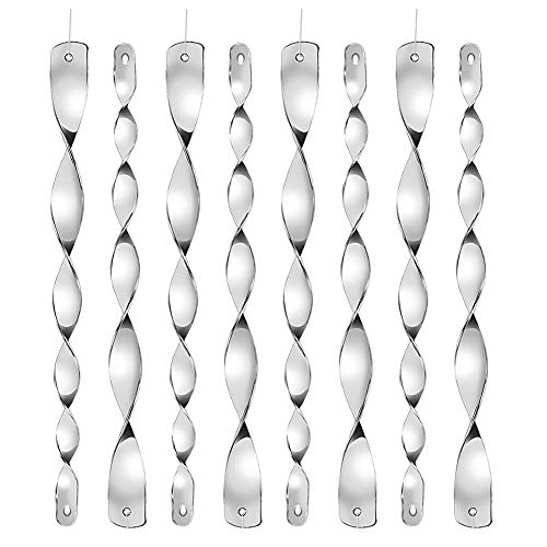 KTSM-Stop-T Expulsor de Aves 8pcs 30cm portátil Bird Repelente de Espiral Varillas eficaz Suspender Las Aves Repelente de jardín del Patio de Casa Gota Apto para Granja (Color : 8pcs)