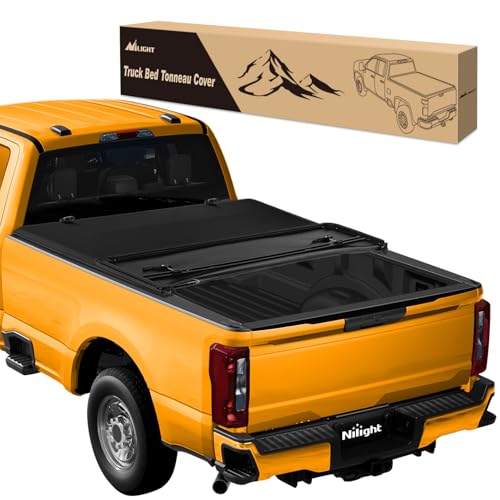 Nilight Truck Bed Tonneau Cover Soft Tri-fold Compatible with 1999-2024 Ford F250 F350 Super Duty-6.75ft 2013 2014 2015 2016 2017 2018 2019 2020 2021 2022 2023 2024