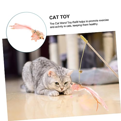 BESPORTBLE Brinquedos De Recarga De Vara De Gato Recarga De Varinha De Gato Acessório De Varinha De