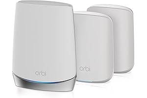 NETGEAR Orbi Whole Home Tri-Band Mesh WiFi 6 System (RBK50) - Coverage...
