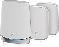 Vista 1 de NETGEAR Orbi Sistema WiFi 6 de malla de tres bandas para todo el hogar (RBK653) - Router con 2 extensores satélite, cobertura de hasta 6,000 pies