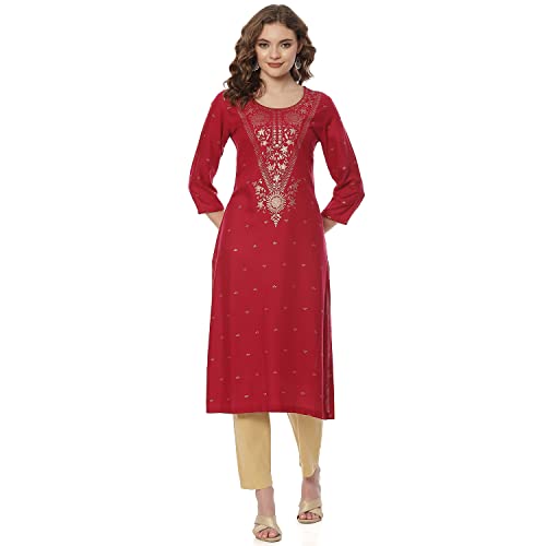Image of Fuchsia Liva Straight Kurta
