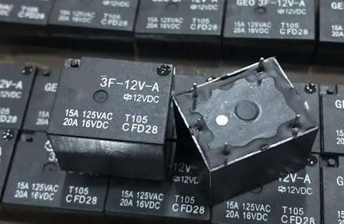 Relais 5 broches 12V 3F-12V2 T73-1C pour commutation de circuit imprimé