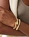 HMGADN Chunky Gold Bangle Bracelets for Women, Gold Twist Cuff Bracelet Trendy Stackable Bangles Set Fashion Jewelry Gifts (2PCS Gold)